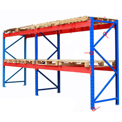 قفسه پالت پرتو چند سطحی 7 تن قفسه بندی صنعتی سنگین SGS