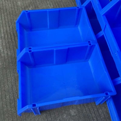 سطل های پلاستیکی روی هم چیده شونده آبی ظروف نگهداری پیچ و مهره 20 کیلوگرمی