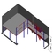 قفسه طبقه های نیم طبقه سفارشی Odm 3000 کیلوگرمی با ساختار فولادی