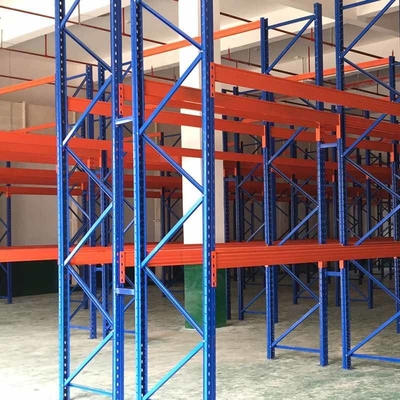 قفسه‌بندی تیرچه‌ای OEM 4000 کیلوگرمی قفسه‌بندی تیرهای قفسه پالت 12 فوتی